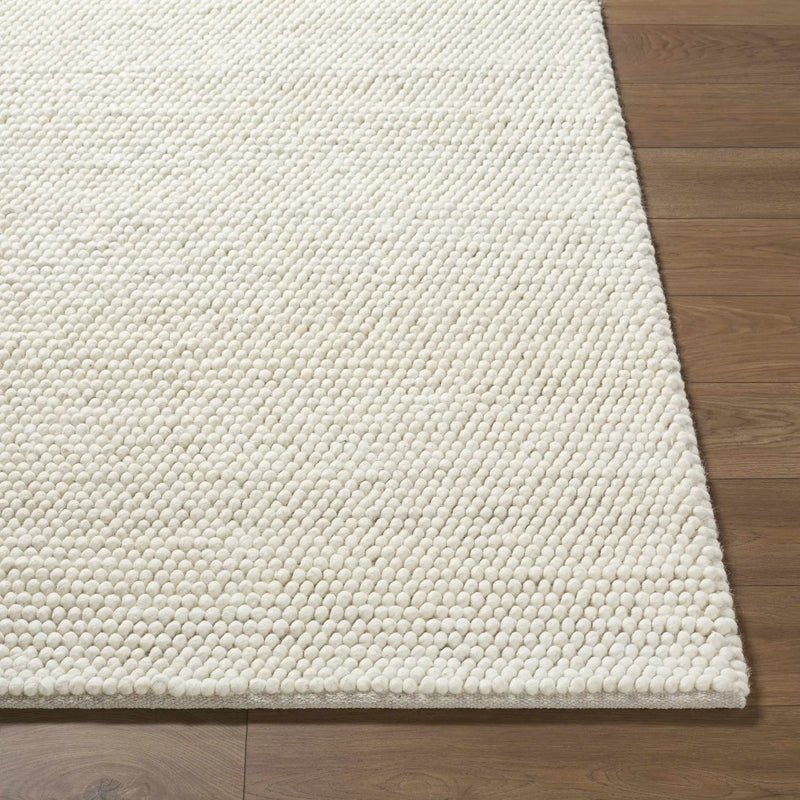 Clayne Beige Premium Wool Area Rug by Boutique Rugs