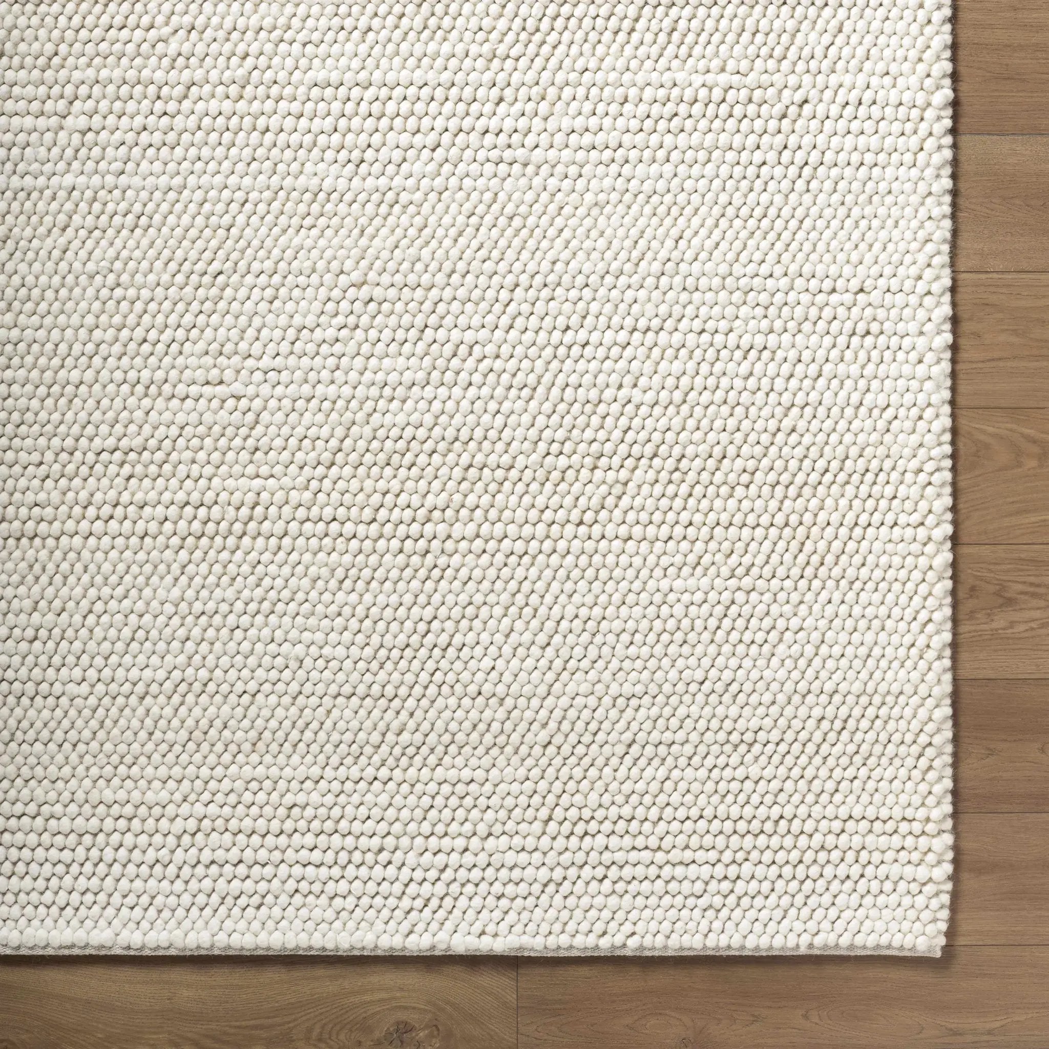 Clayne Beige Premium Wool Area Rug by Boutique Rugs