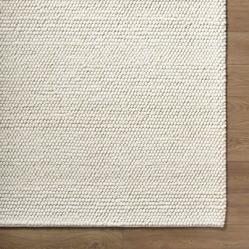 Clayne Beige Premium Wool Area Rug by Boutique Rugs