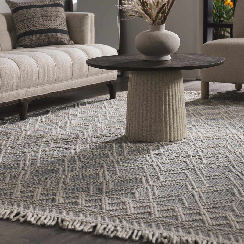 Ramsbury Denim Blue Wool Rug by Boutique Rugs