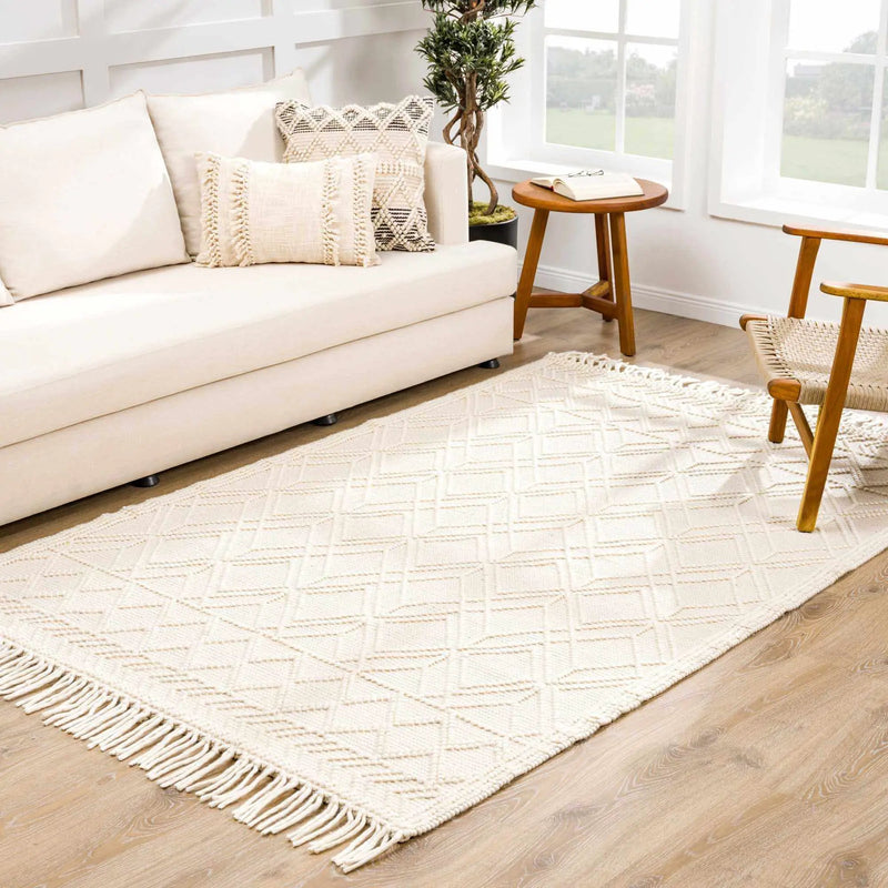 Ramsbury Beige Area Rug by Hauteloom