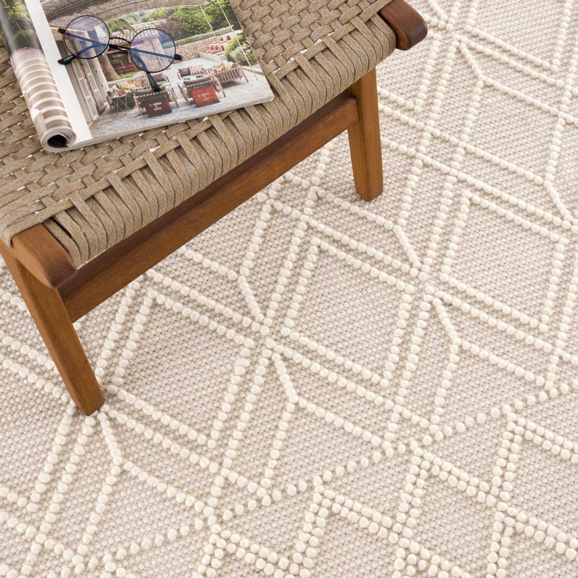 Ramsbury Beige Area Rug by Hauteloom