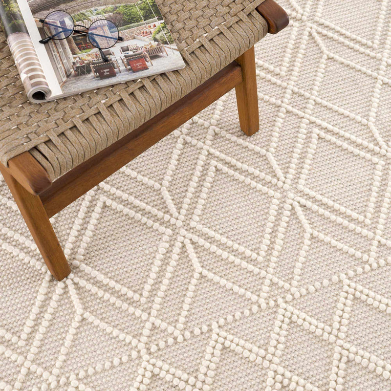 Ramsbury Beige Area Rug by Hauteloom