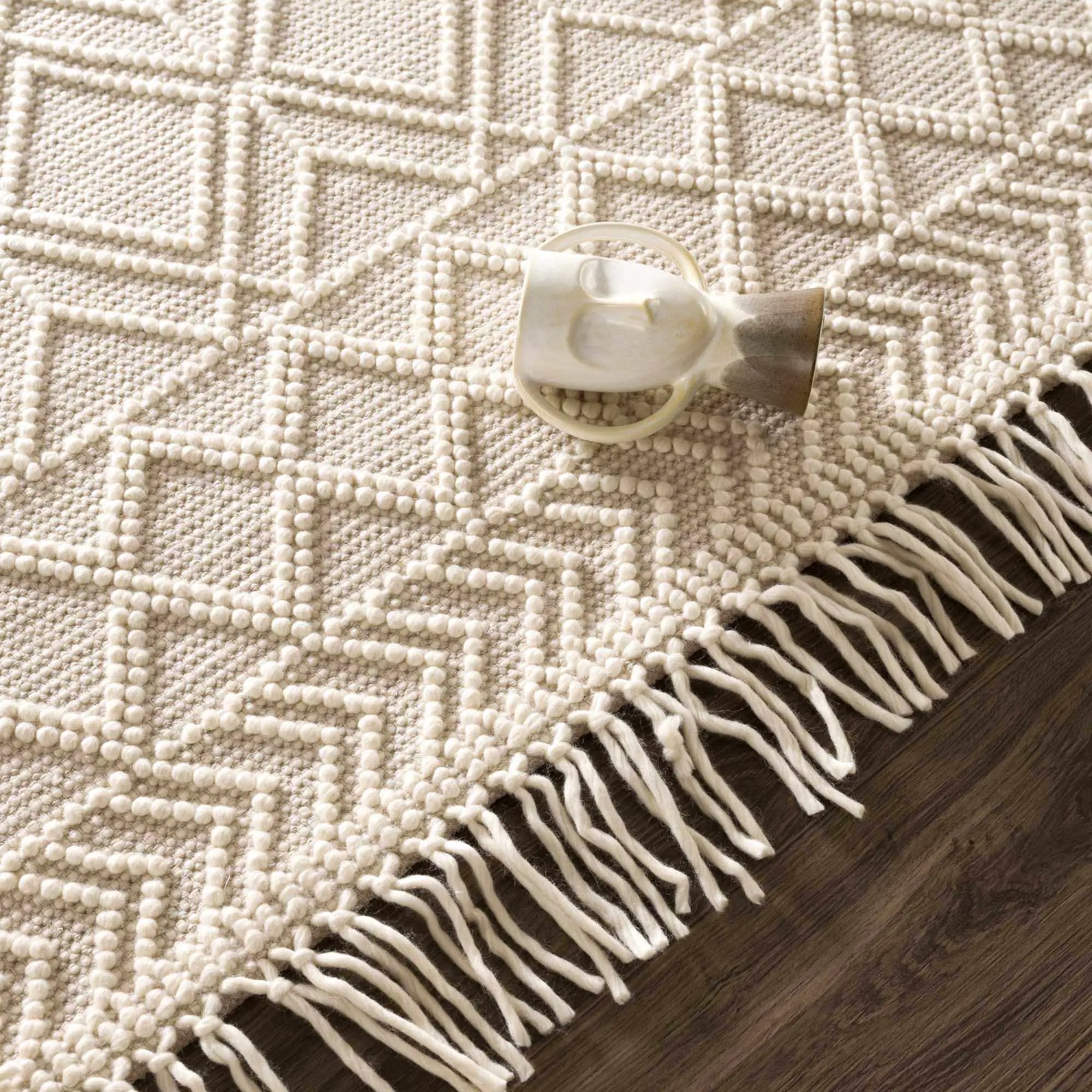 Ramsbury Beige Area Rug by Hauteloom