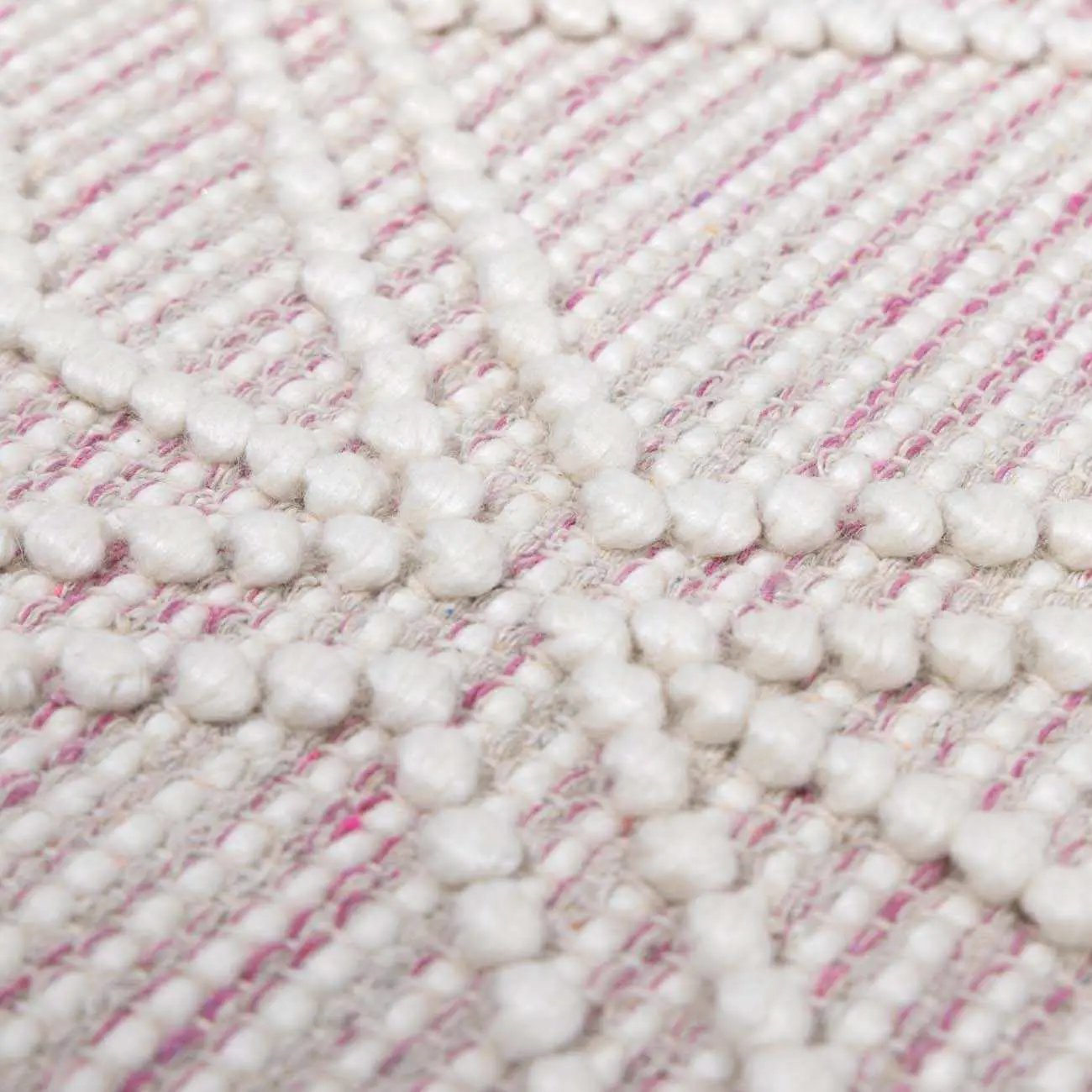 Ramsbury Soft Pink Wool Rug - Clearance by Boutique Rugs