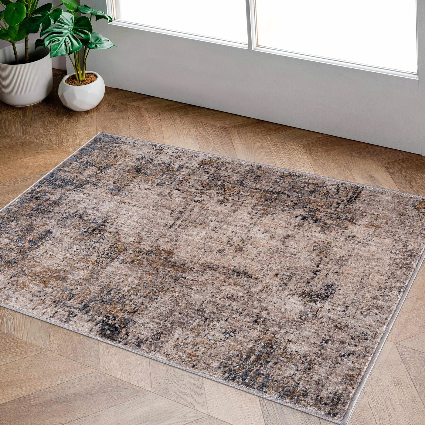 Odell Abstract Luxe Fringe Rug - Clearance by Boutique Rugs