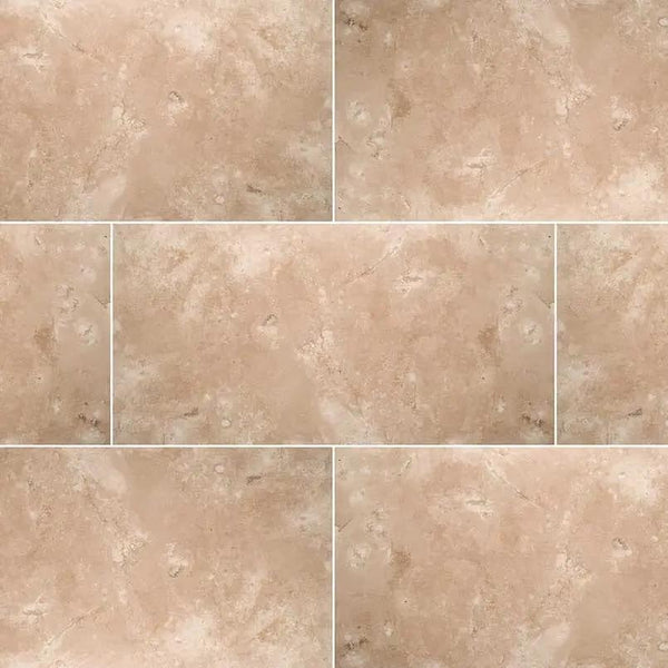 Durango Cream Honed Travertine Tiles 12x24