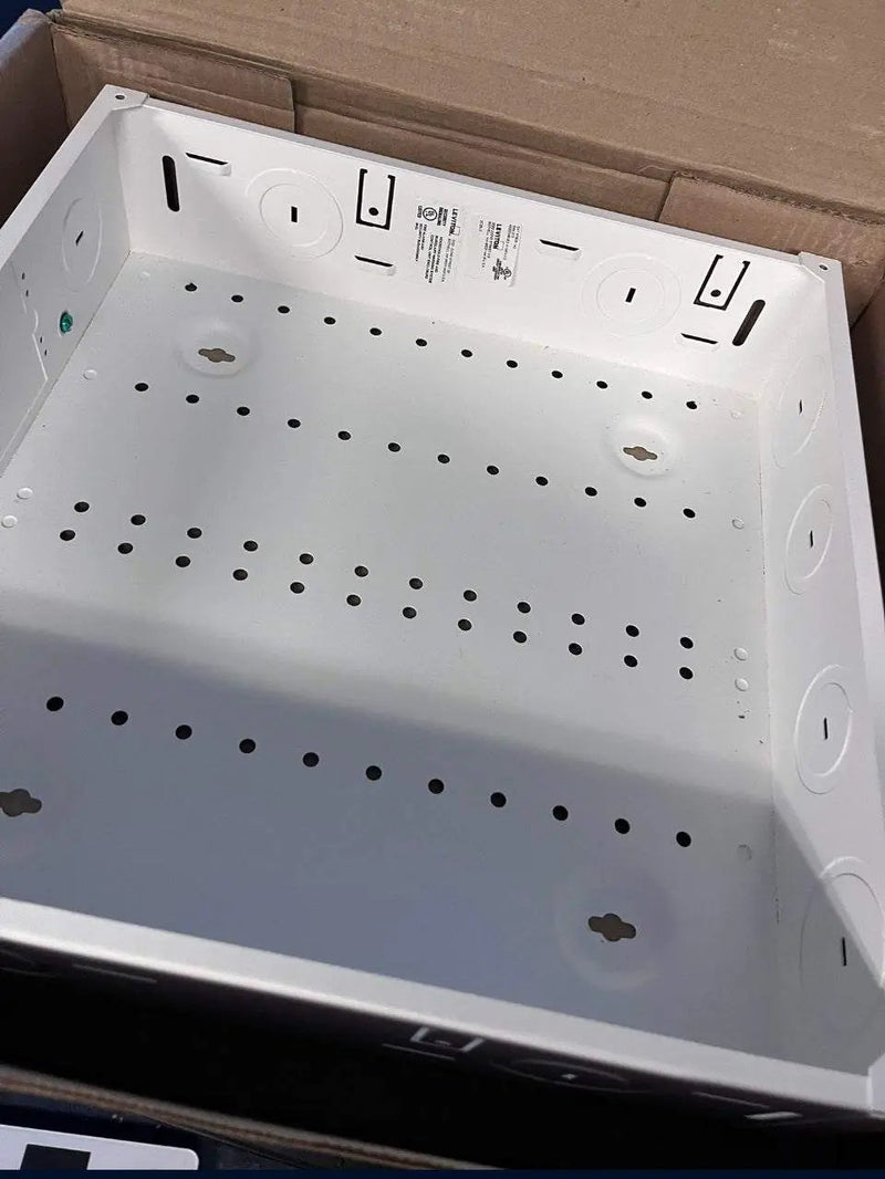 Open Box Leviton (Brand Rating: 4.5/5) © 14 in. Structured Media Enclosure and Flush Mount Cover, White 47605-140 by Selzalot