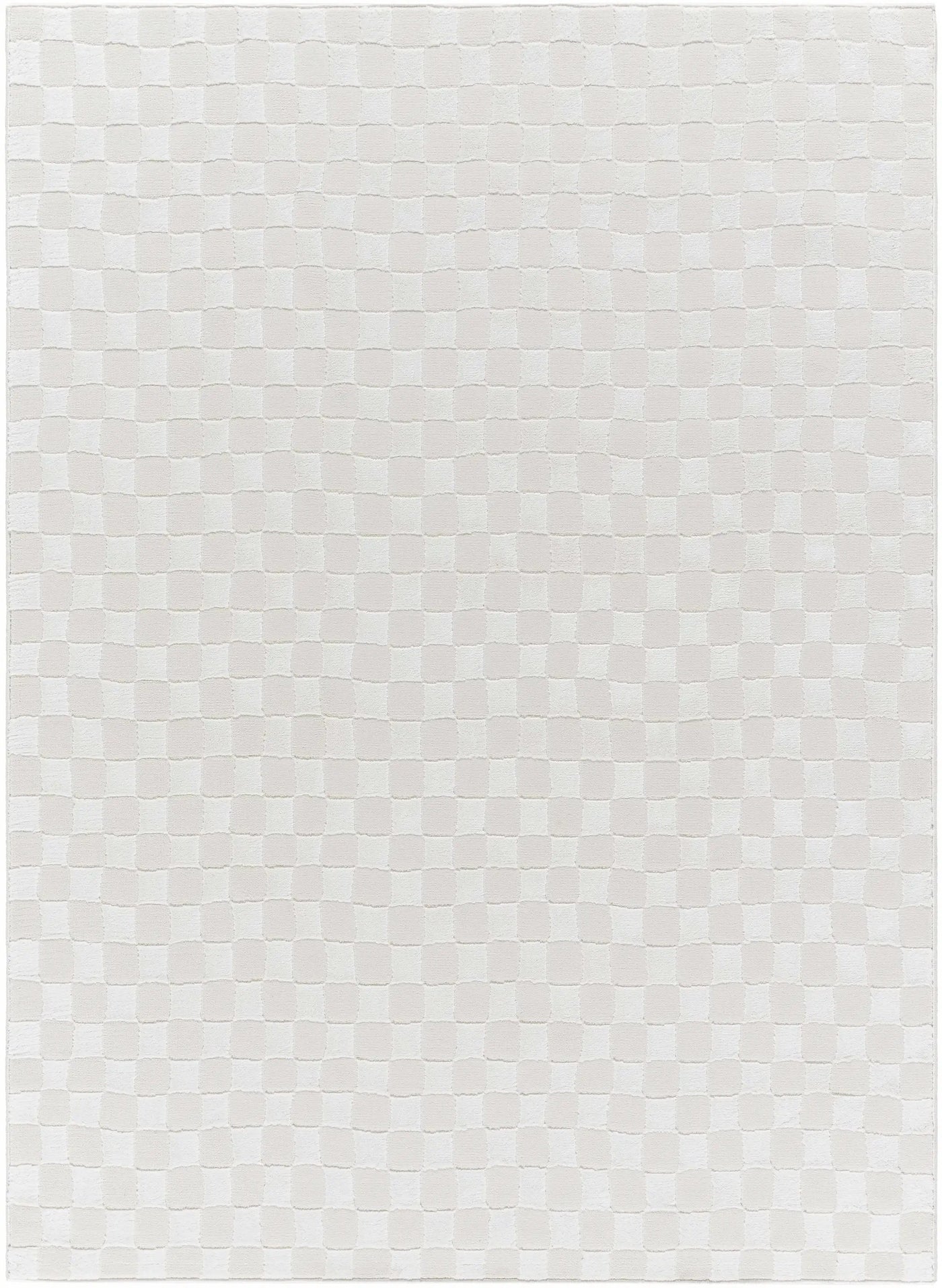 Carina Light 3D Checkered Washable Area Rug by Boutique Rugs
