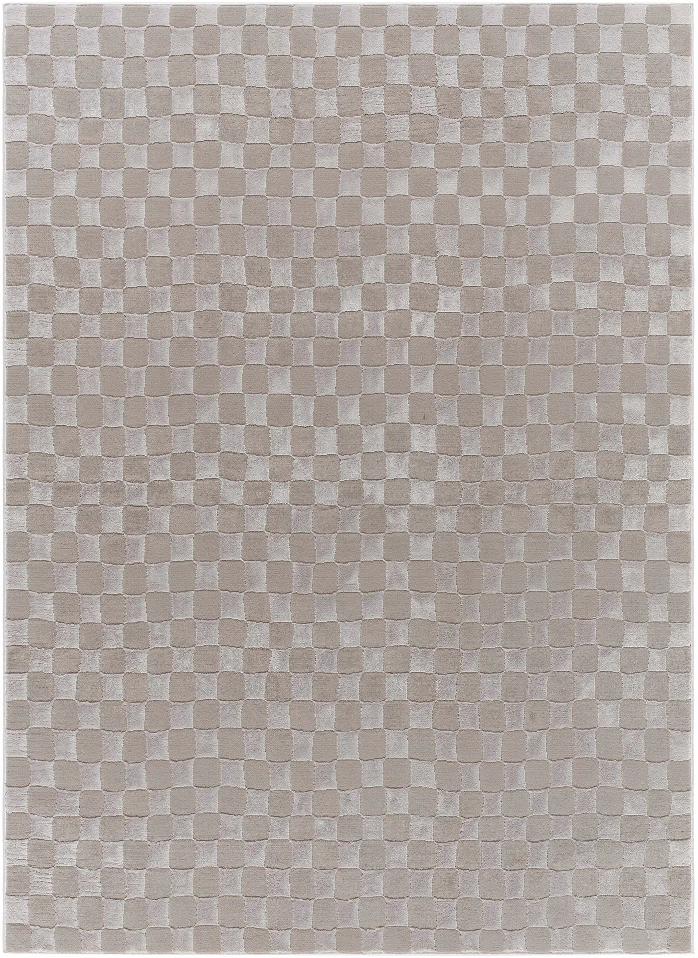 Carina Dark 3D Checkered Washable Area Rug by Boutique Rugs