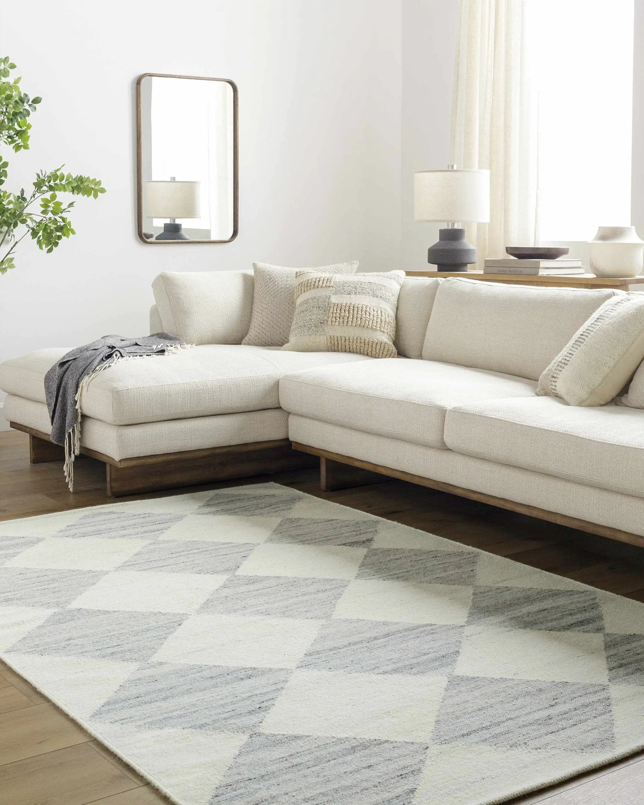 Andrin Light Gray Area Rug by Boutique Rugs