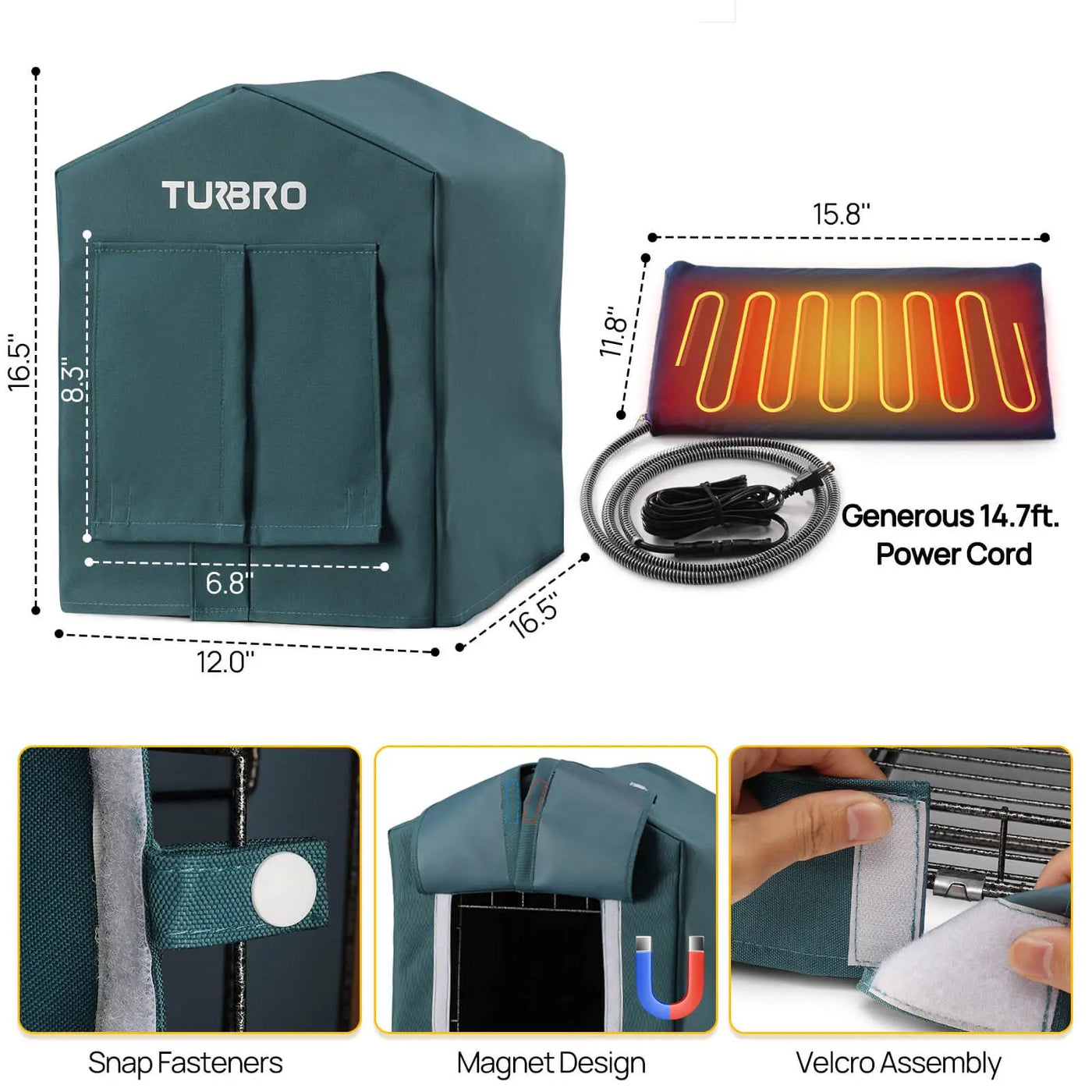 (Open Box) Neighborhood CH17A Heated Cat House by TURBRO