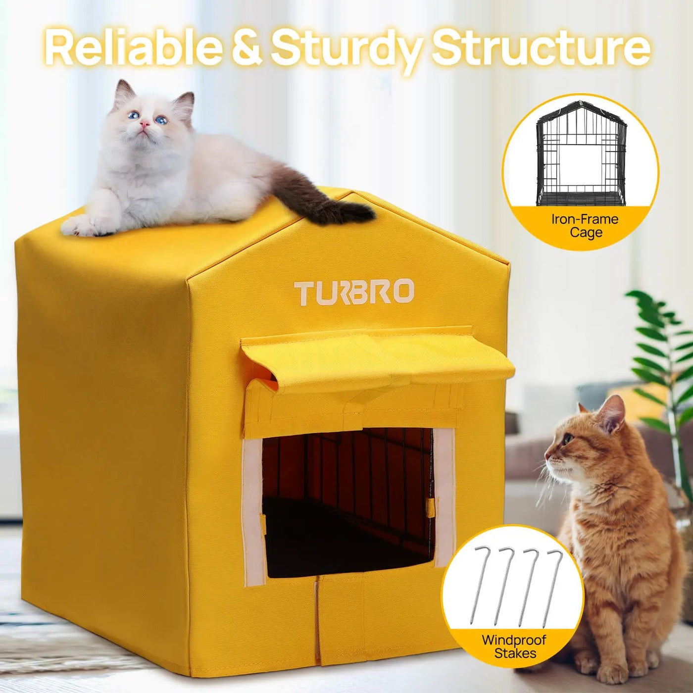 (Open Box) Neighborhood CH17A Heated Cat House by TURBRO