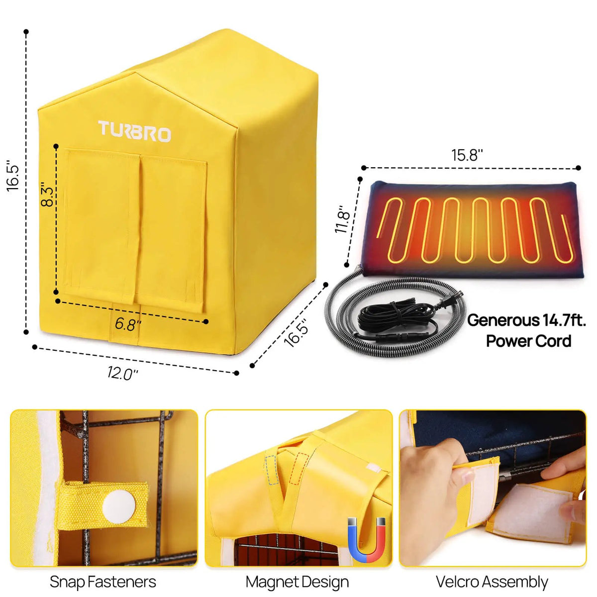 (Open Box) Neighborhood CH17A Heated Cat House by TURBRO