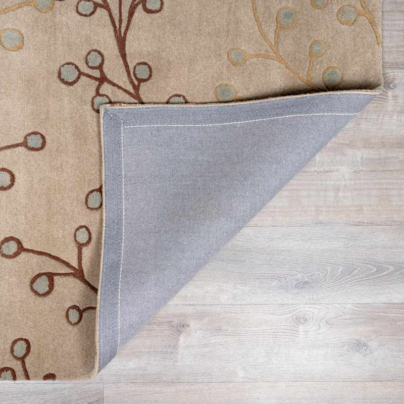 Elsu Beige&Gray Wool Rug by Boutique Rugs