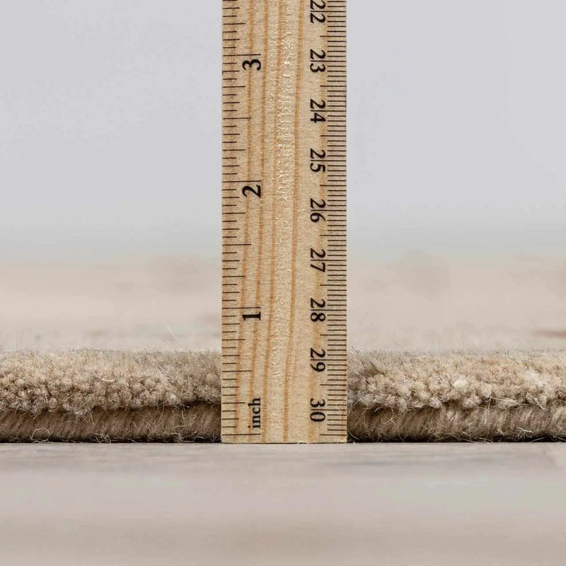 Elsu Beige&Gray Wool Rug by Boutique Rugs