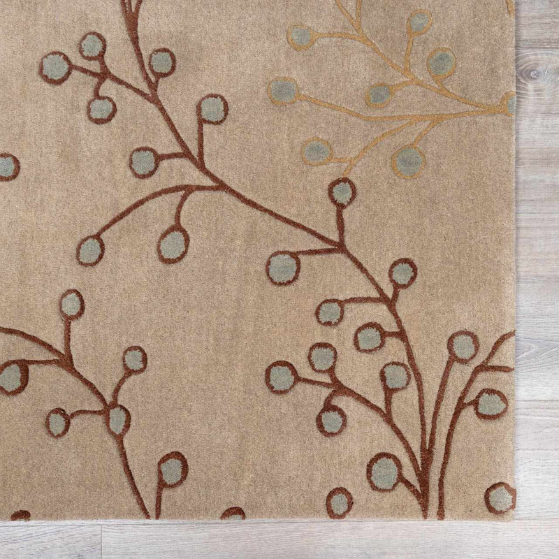 Elsu Beige&Gray Wool Rug by Boutique Rugs