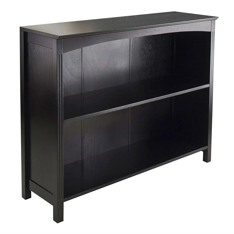 Espresso Sturdy 3 Tier Bookcase Shelf Dresser by HomePacific