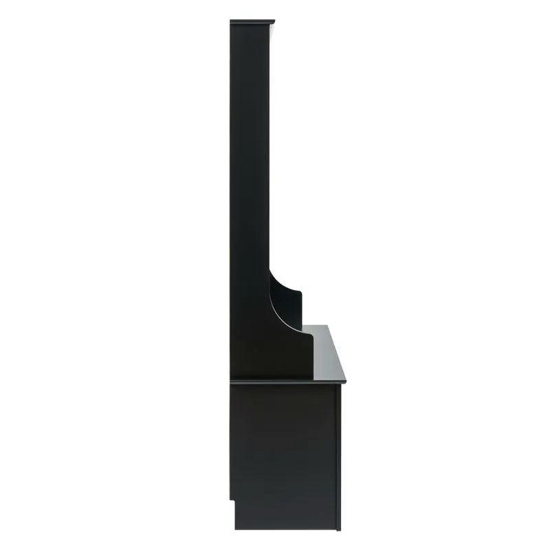 Black Entryway Hall Tree Shoe Cubbie Coat Rack by HomePacific