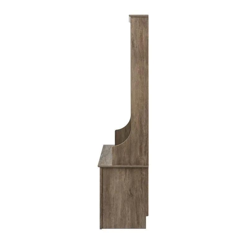 Grey Entryway Hall Tree Shoe Cubbie Coat Rack by HomePacific