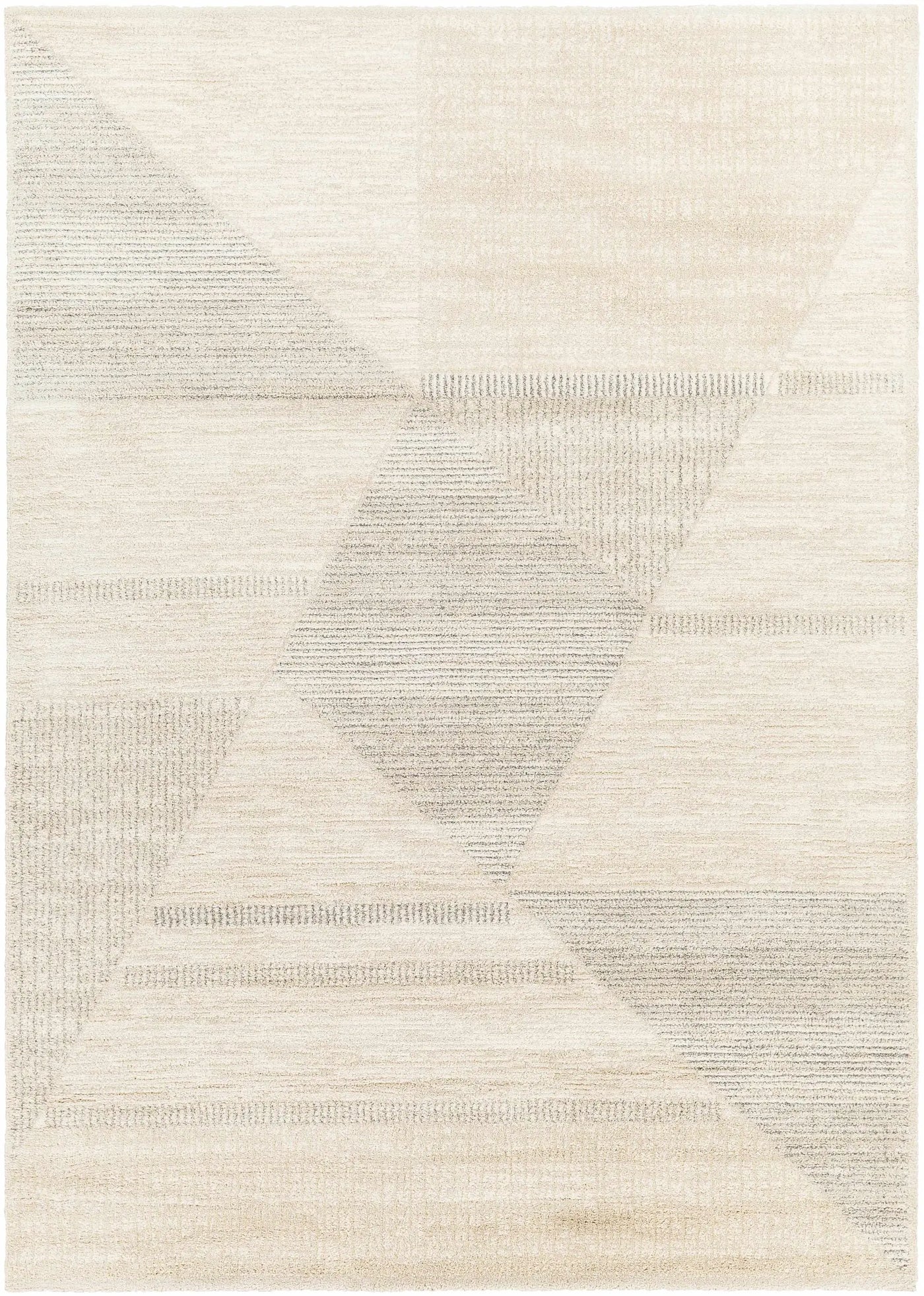 Chizu Geometric Neutral Luxe Rug by Boutique Rugs