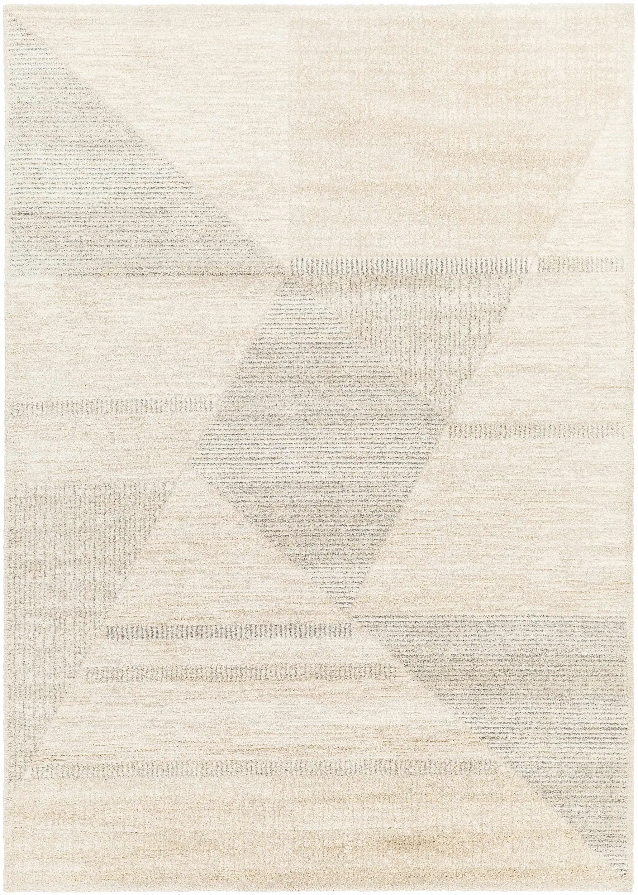 Chizu Geometric Neutral Luxe Rug by Boutique Rugs