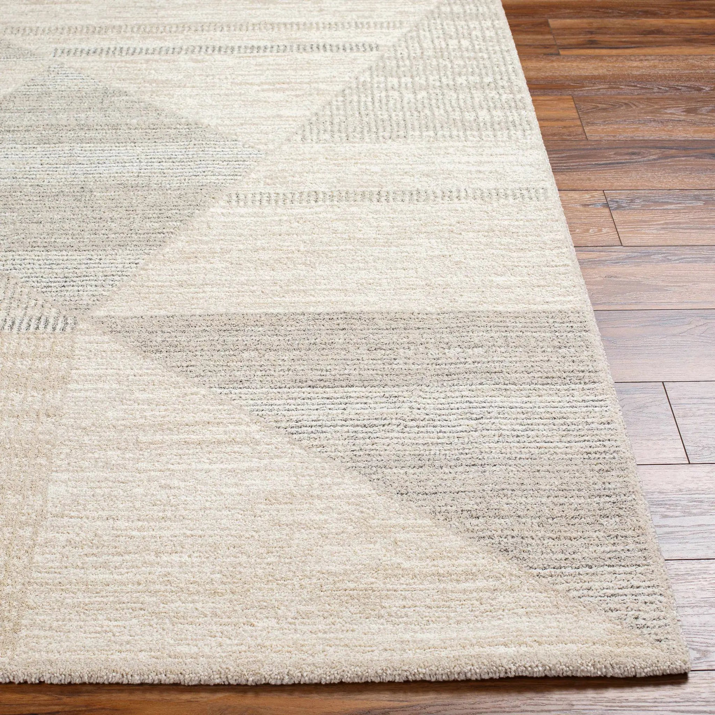 Chizu Geometric Neutral Luxe Rug by Boutique Rugs