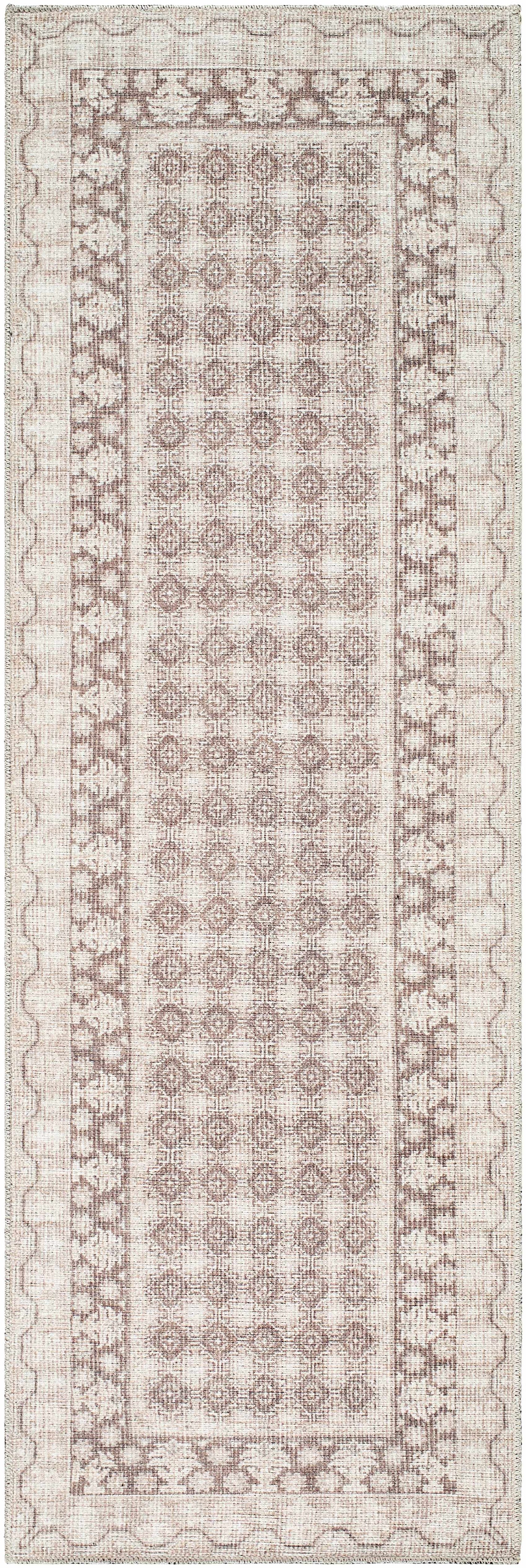 Rainier Light Brown Washable Rug | Our PNW Home X Livabliss by Boutique Rugs