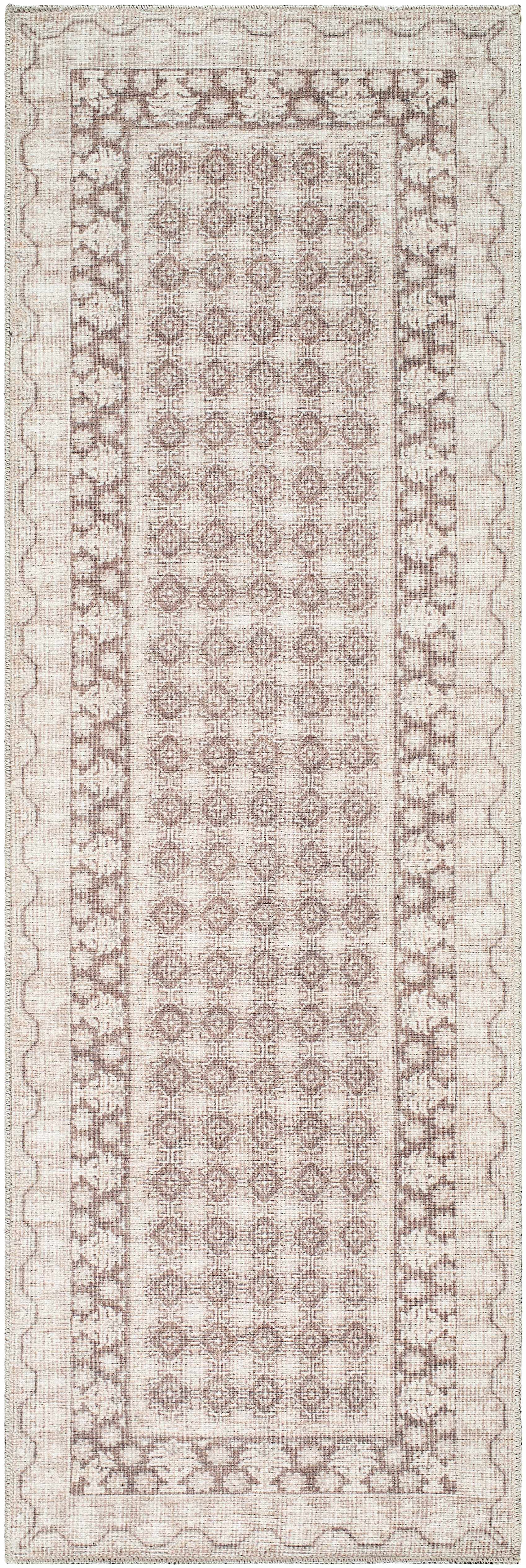Rainier Light Brown Washable Rug | Our PNW Home X Livabliss by Boutique Rugs