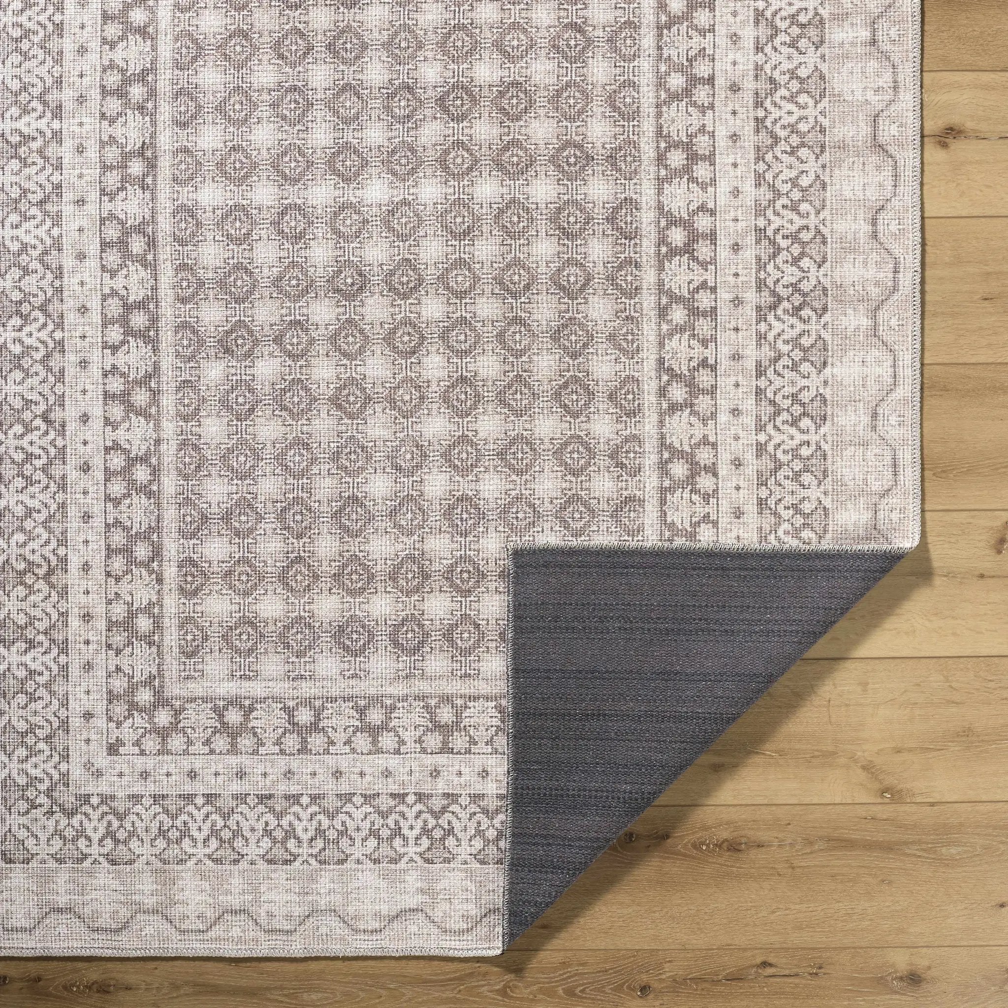 Rainier Light Brown Washable Rug | Our PNW Home X Livabliss by Boutique Rugs
