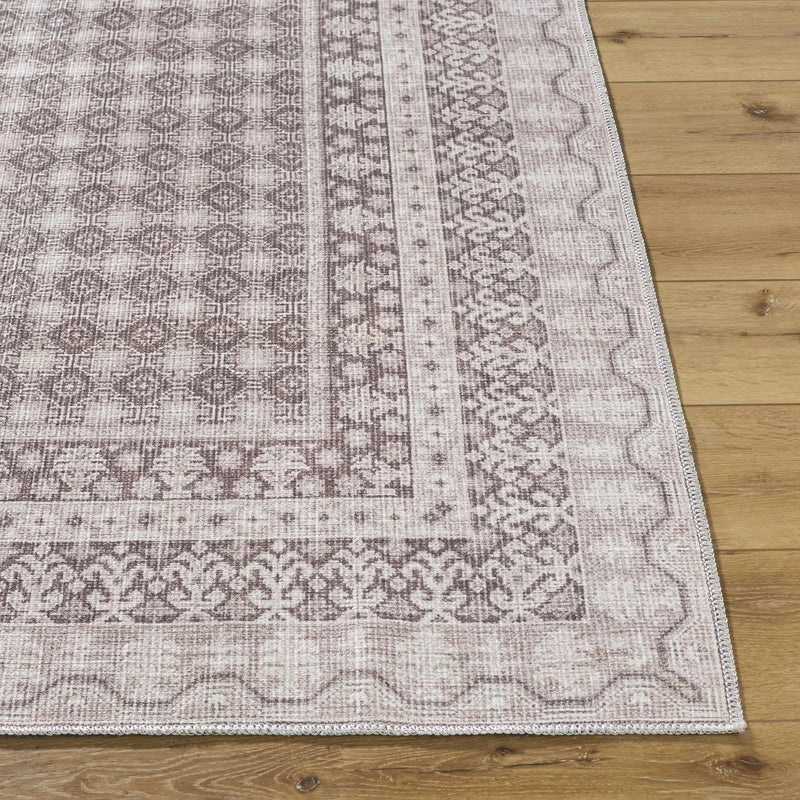Rainier Light Brown Washable Rug | Our PNW Home X Livabliss by Boutique Rugs