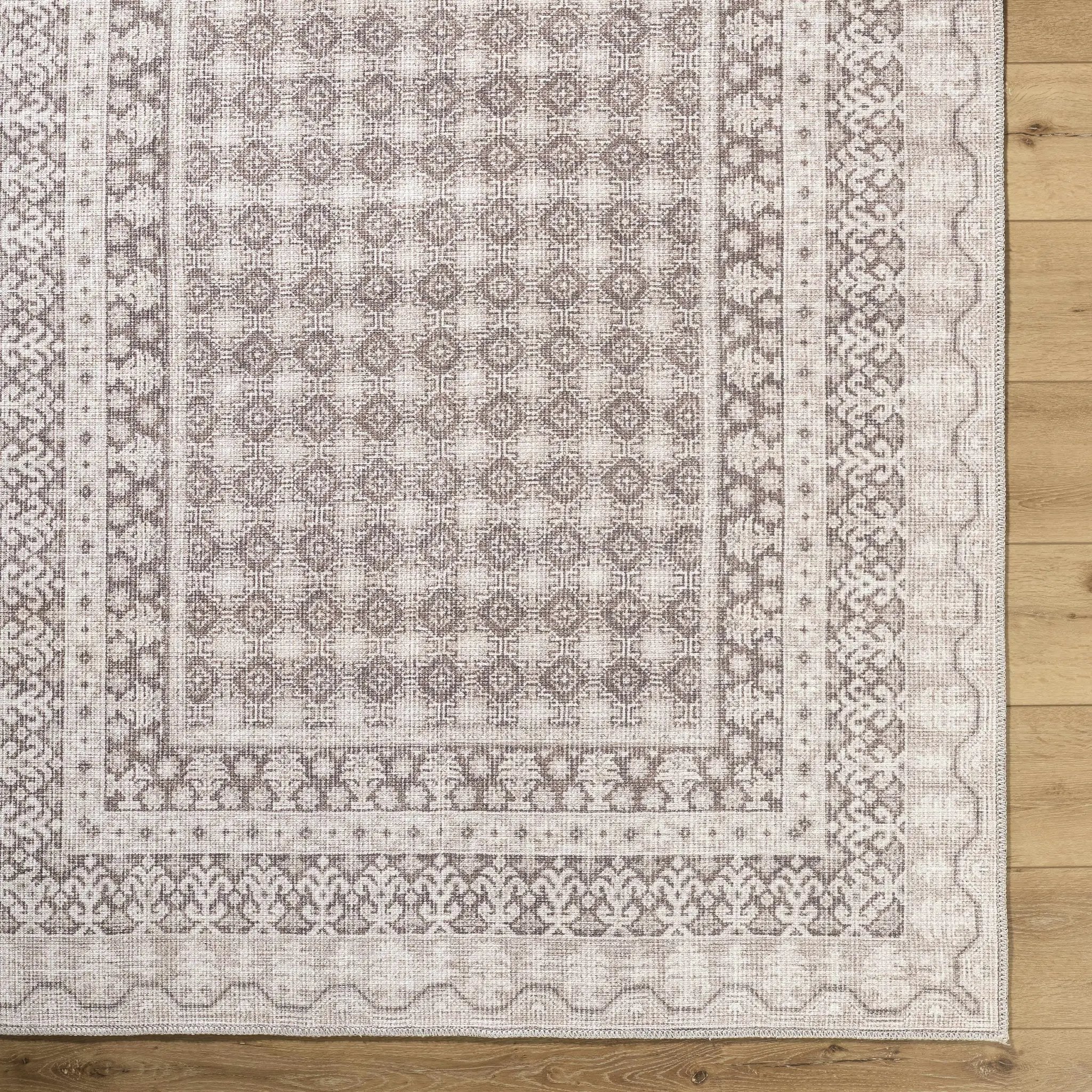 Rainier Light Brown Washable Rug | Our PNW Home X Livabliss by Boutique Rugs