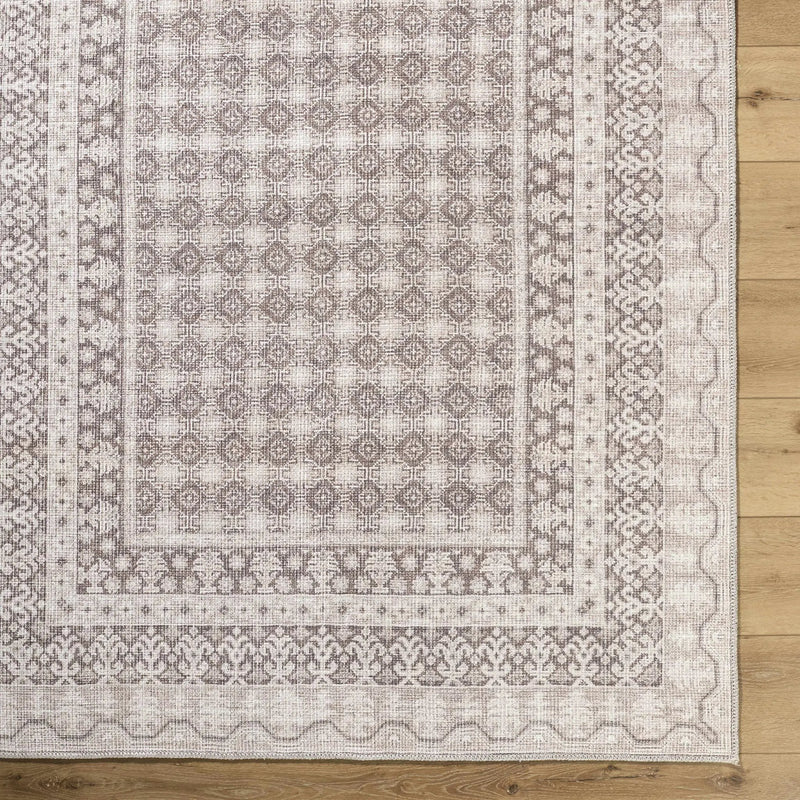 Rainier Light Brown Washable Rug | Our PNW Home X Livabliss by Boutique Rugs