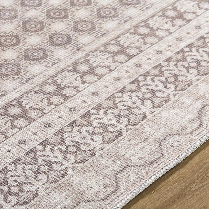 Rainier Light Brown Washable Rug | Our PNW Home X Livabliss by Boutique Rugs