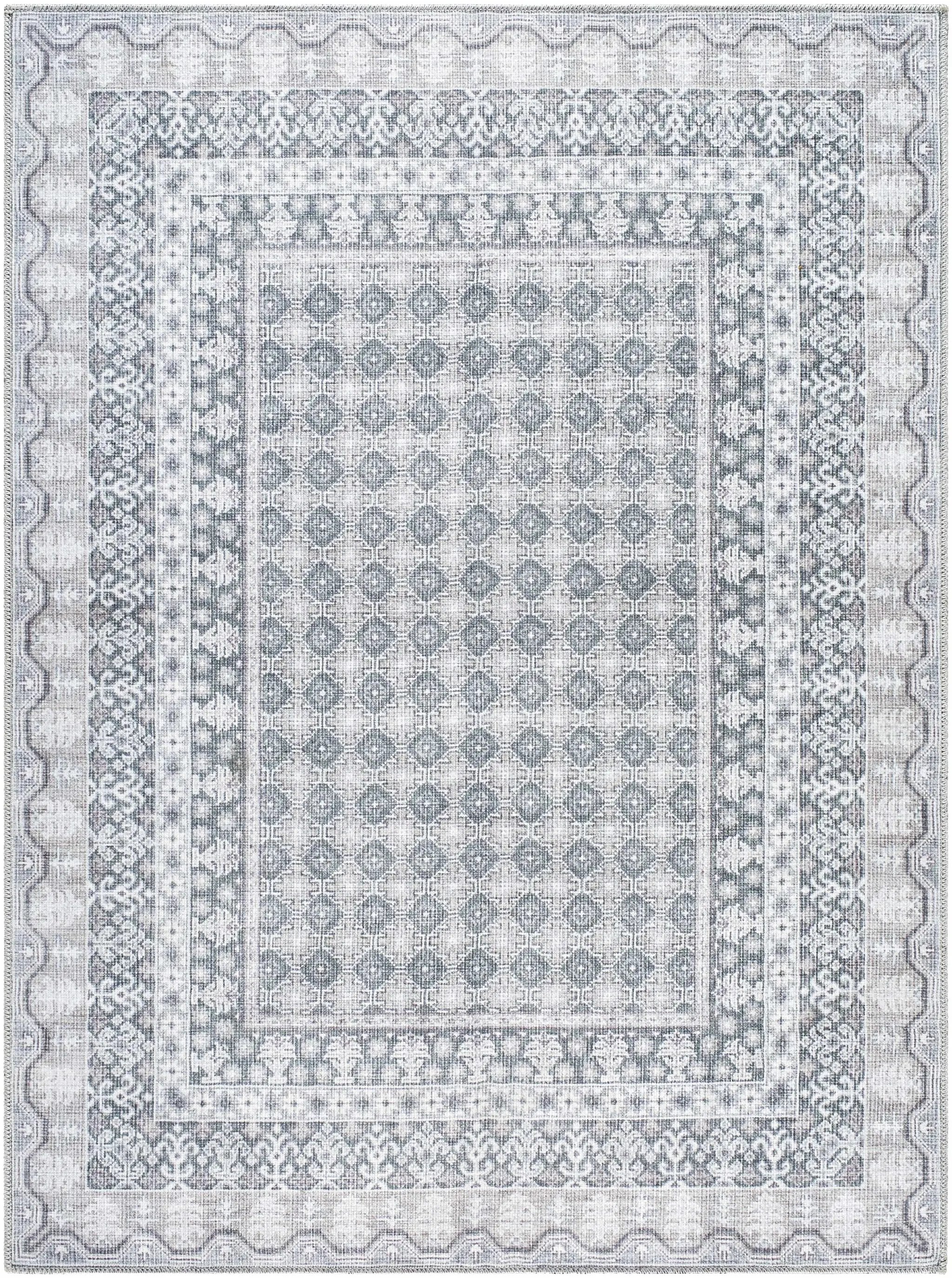 Rainier Gray Washable Rug | Our PNW Home X Livabliss by Boutique Rugs