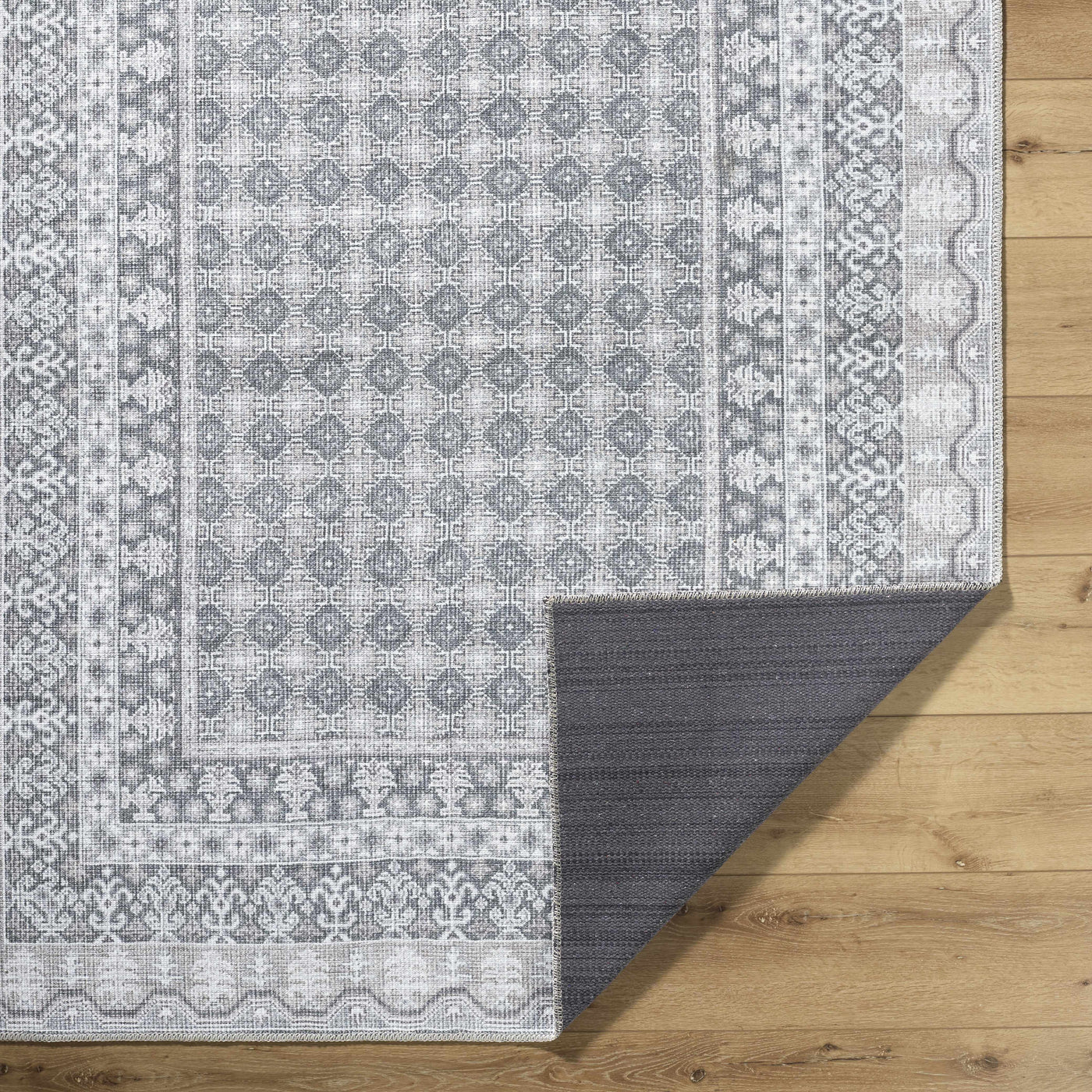 Rainier Gray Washable Rug | Our PNW Home X Livabliss by Boutique Rugs