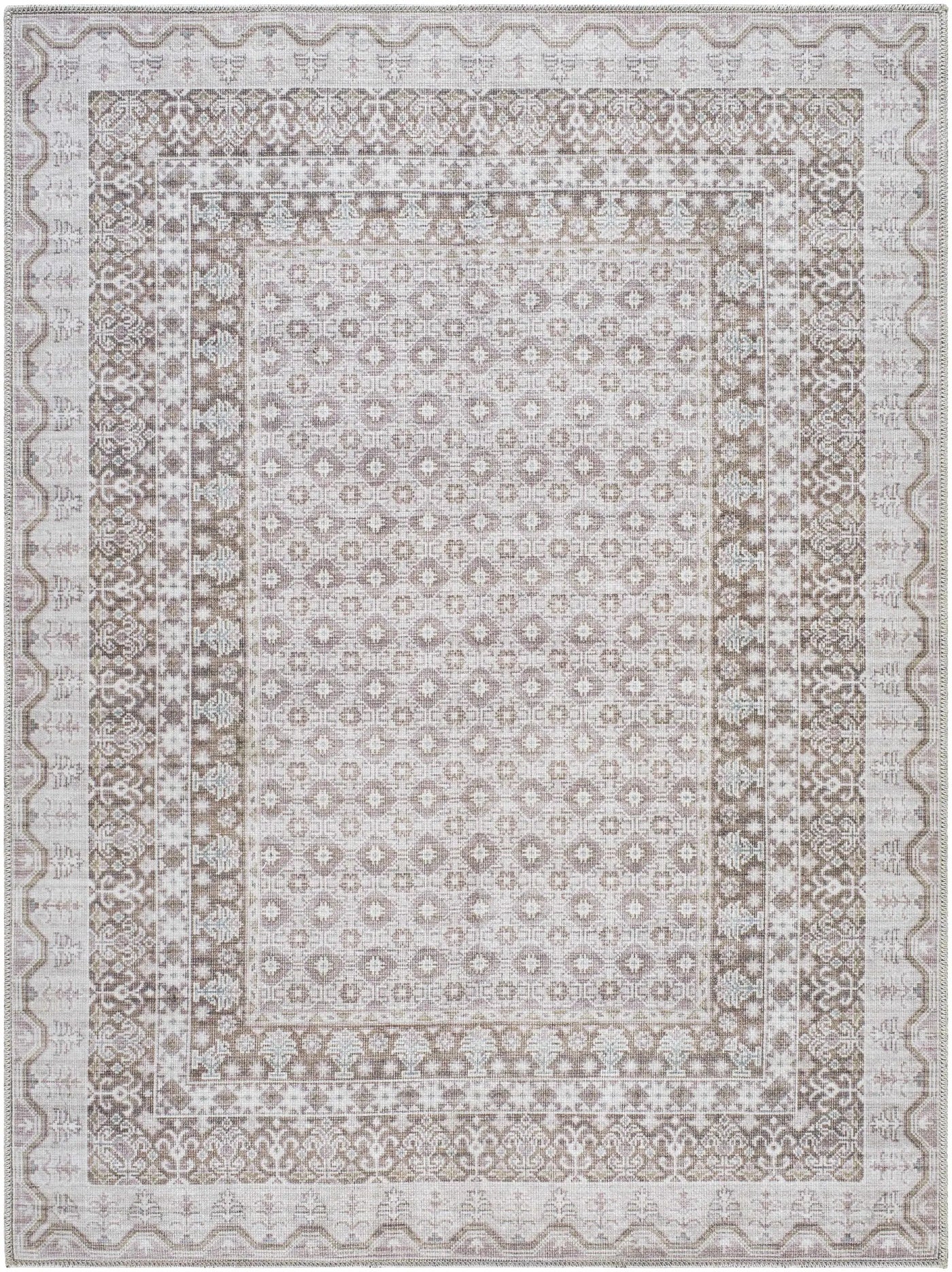 Rainier Brown Washable Rug | Our PNW Home X Livabliss by Boutique Rugs