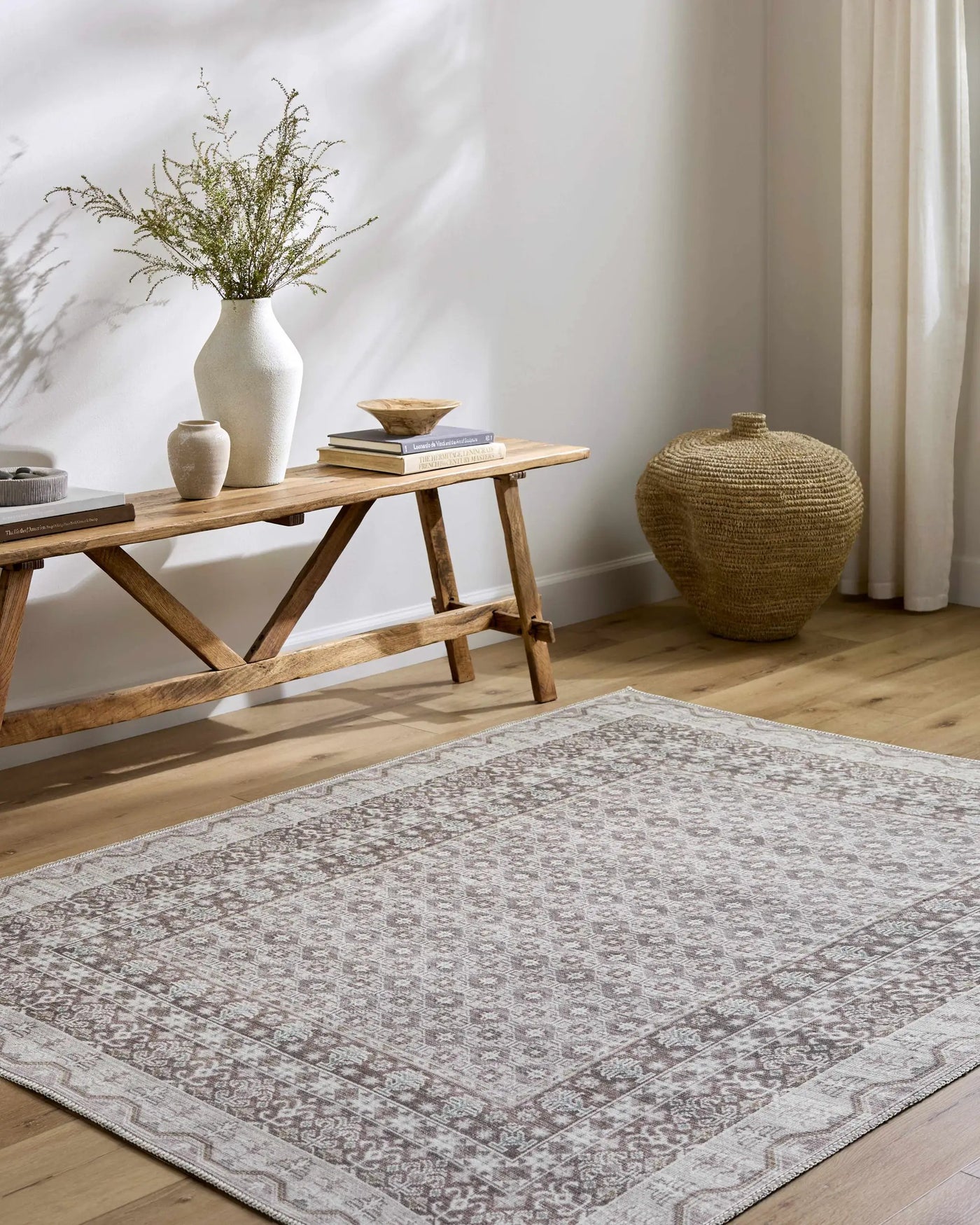 Rainier Brown Washable Rug | Our PNW Home X Livabliss by Boutique Rugs