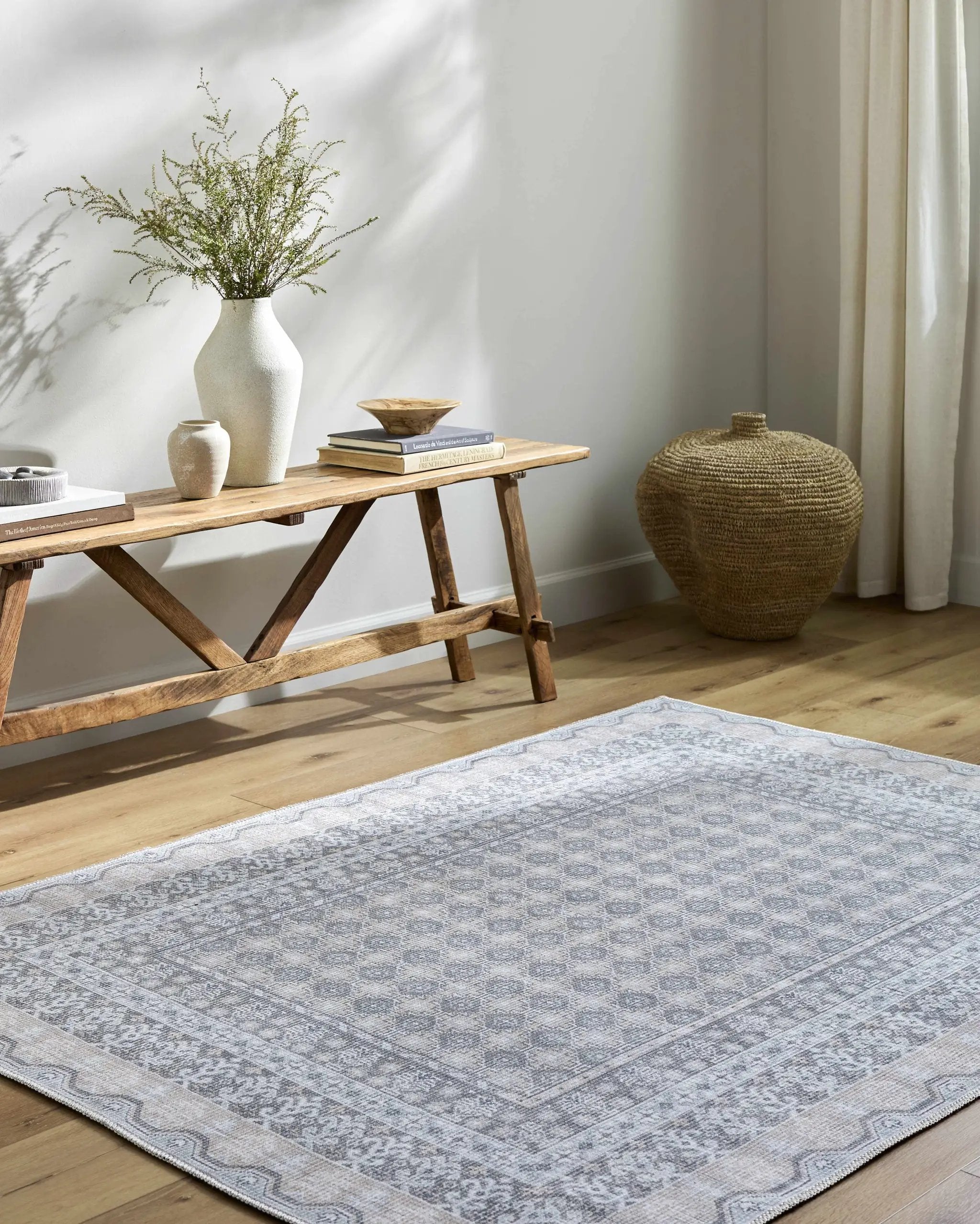 Rainier Blue Washable Rug | Our PNW Home X Livabliss by Boutique Rugs