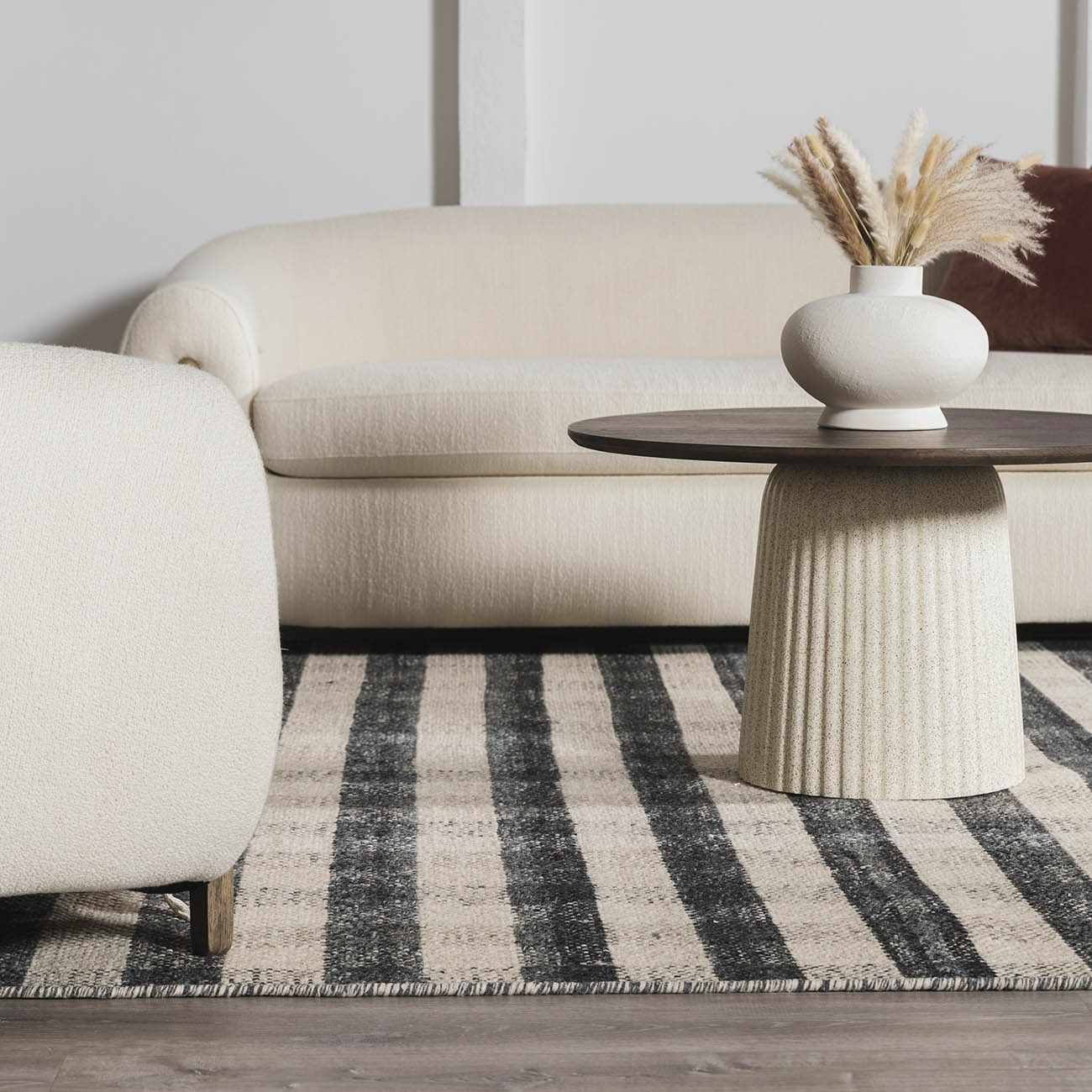 Chilliwack Gray Plaid Wool Rug by Boutique Rugs