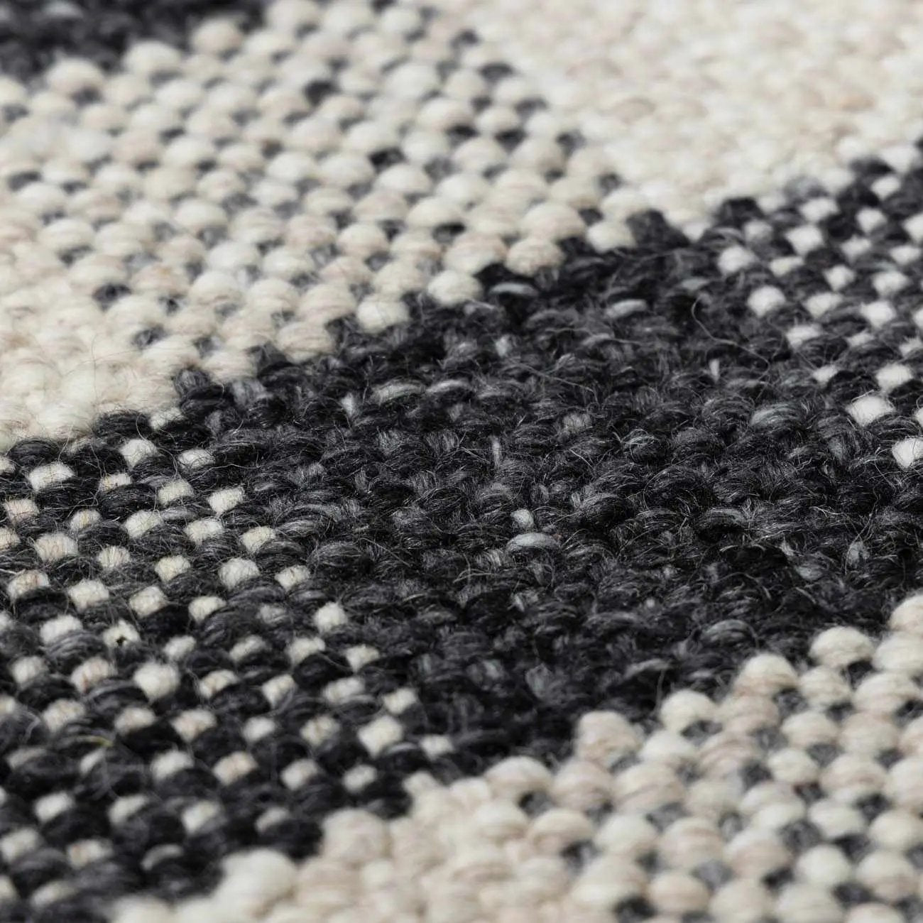 Chilliwack Gray Plaid Wool Rug by Boutique Rugs