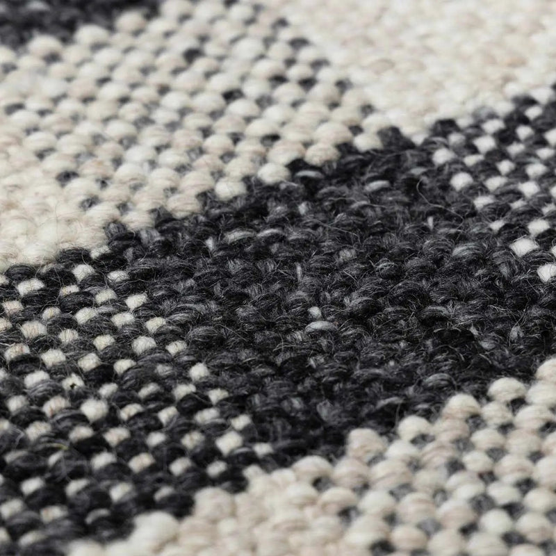 Chilliwack Gray Plaid Wool Rug by Boutique Rugs