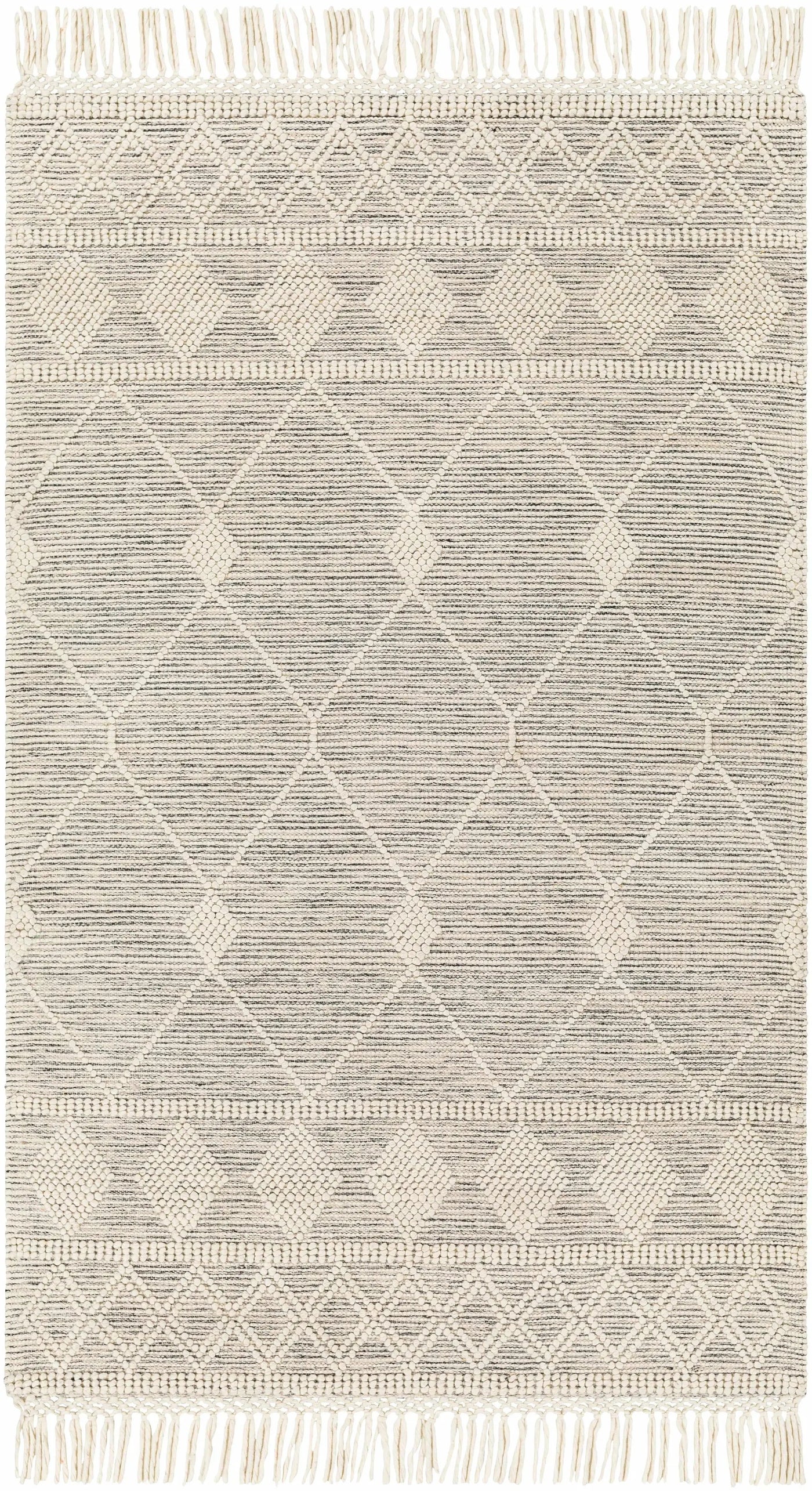 Hemingway Wool Rug with Tassels - Clearance by Boutique Rugs
