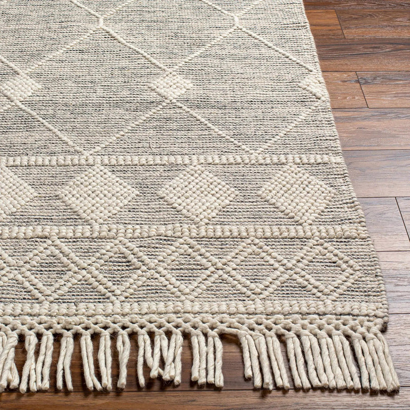 Hemingway Wool Rug with Tassels - Clearance by Boutique Rugs