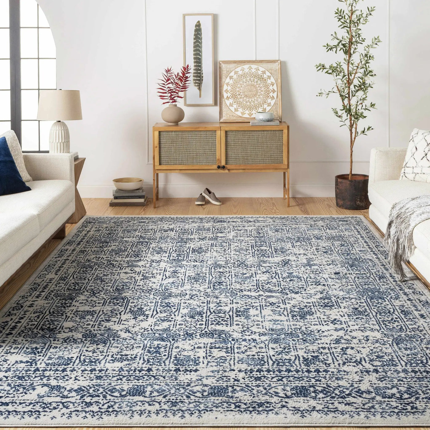 Michie Blue Area Rug - Clearance by Boutique Rugs