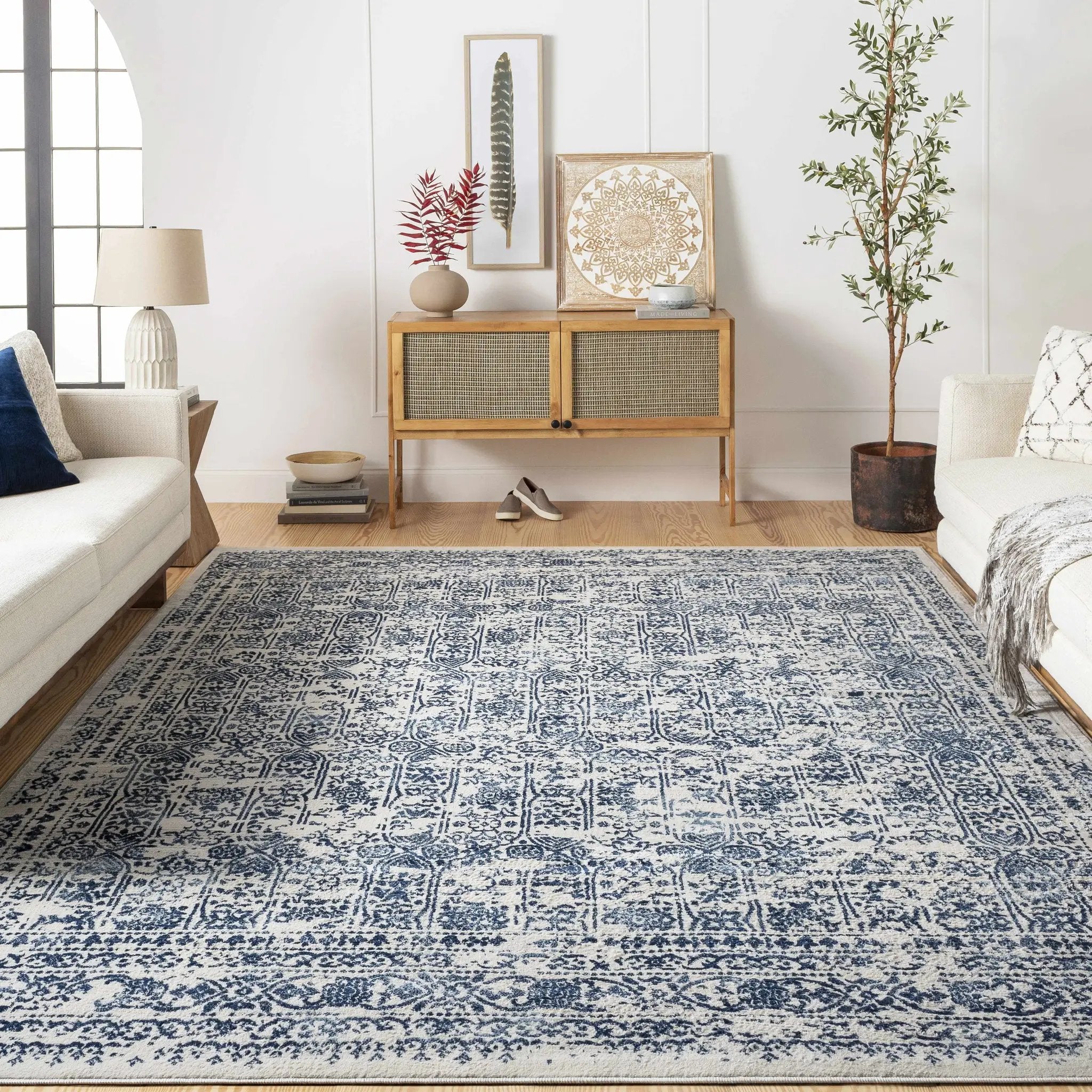 Michie Blue Area Rug - Clearance by Boutique Rugs