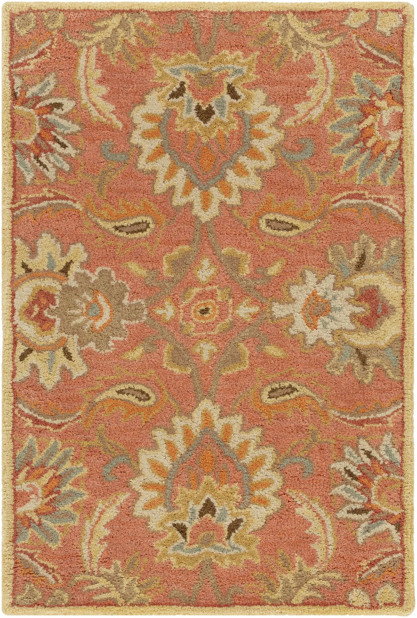 Chesterton Hand Tufted Orange 1112 Area Rug by Boutique Rugs