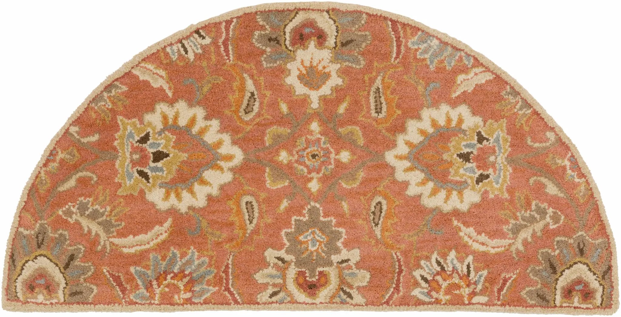 Chesterton Hand Tufted Orange 1112 Area Rug by Boutique Rugs
