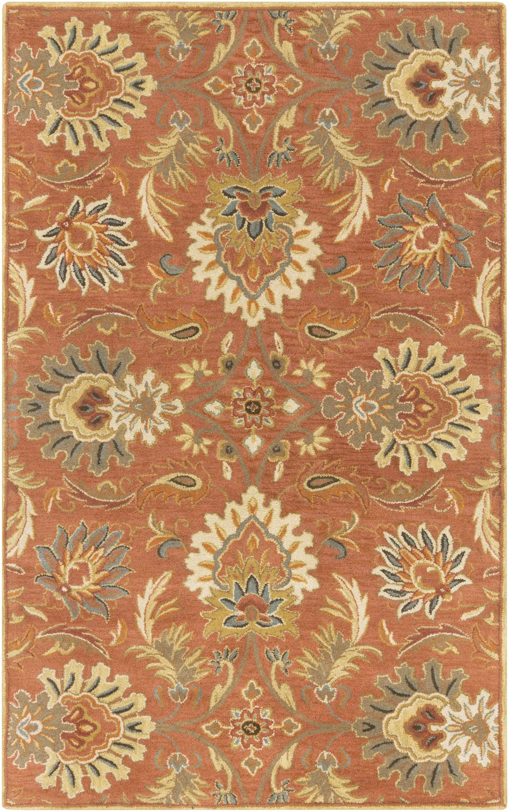 Chesterton Hand Tufted Orange 1112 Area Rug by Boutique Rugs
