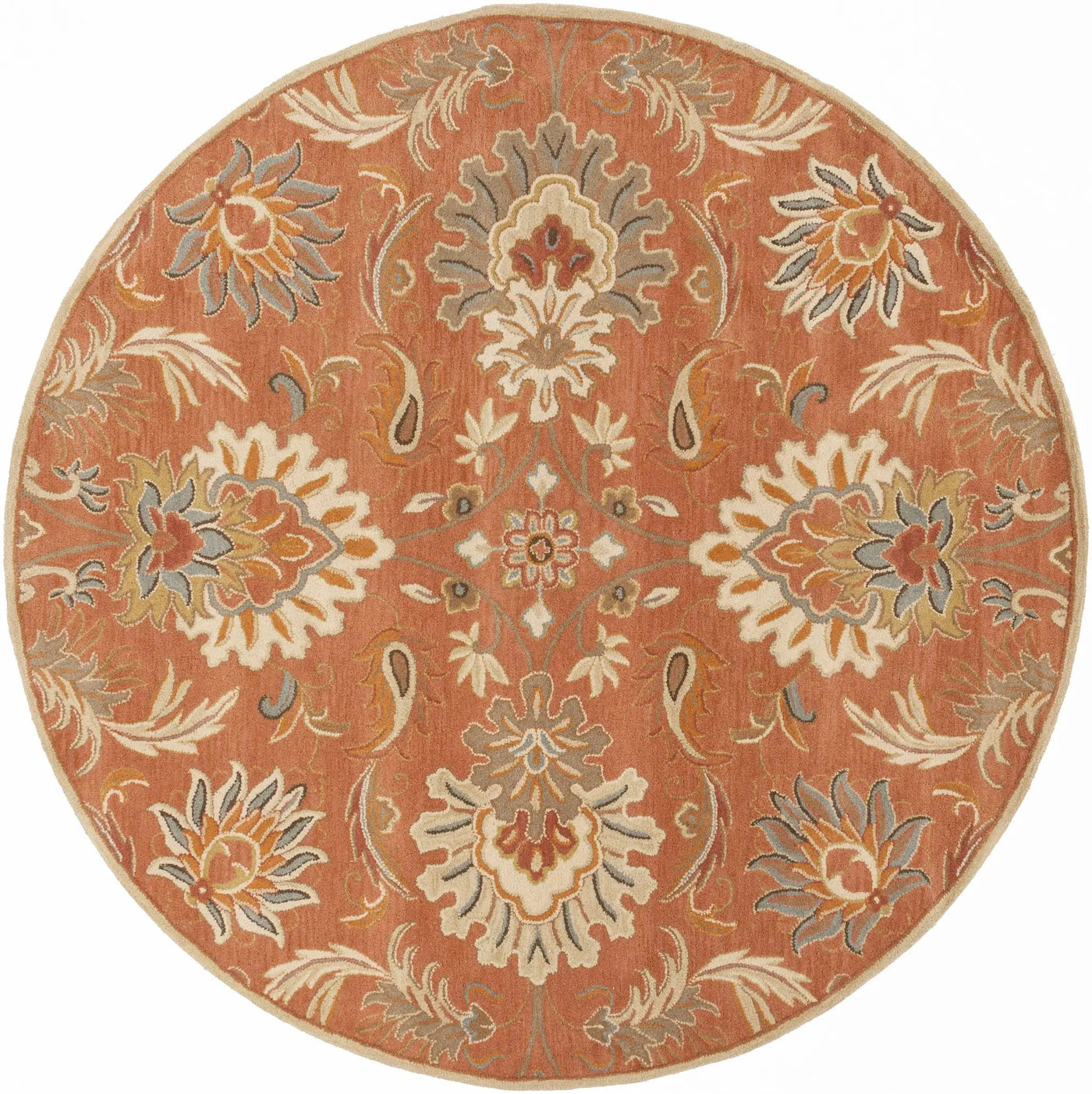 Chesterton Hand Tufted Orange 1112 Area Rug by Boutique Rugs